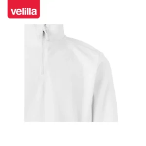 Forro polar Velilla 201501 Blanco, detalle de cuello y cremallera