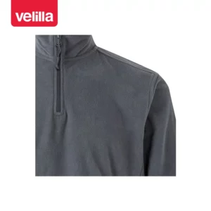 Forro polar Velilla 201501 Gris, detalle de cuello y cremallera