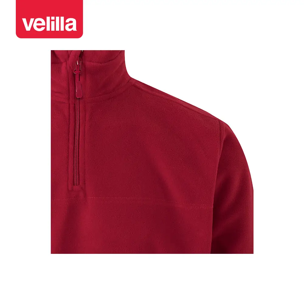 Forro polar Velilla 201501 24 Forro polar Velilla 201501 Rojo, detalle de cuello y cremallera