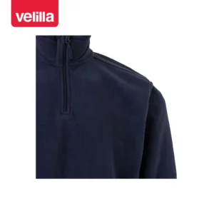 Forro polar Velilla 201501 Azul navy, detalle de cuello y cremallera