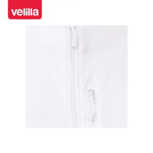 Chaqueta polar Velilla 201502 Blanco, detalle de cuello y bolsillo del pecho
