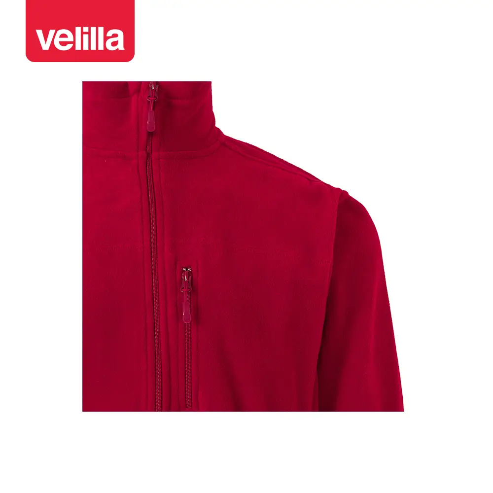 Chaqueta polar Velilla 201502 23 Chaqueta polar Velilla 201502 Rojo, detalle de cuello y bolsillo del pecho