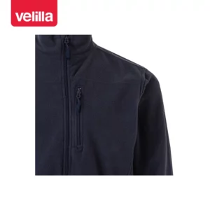 Chaqueta polar Velilla 201502 Azul navy, detalle de cuello y bolsillo del pecho