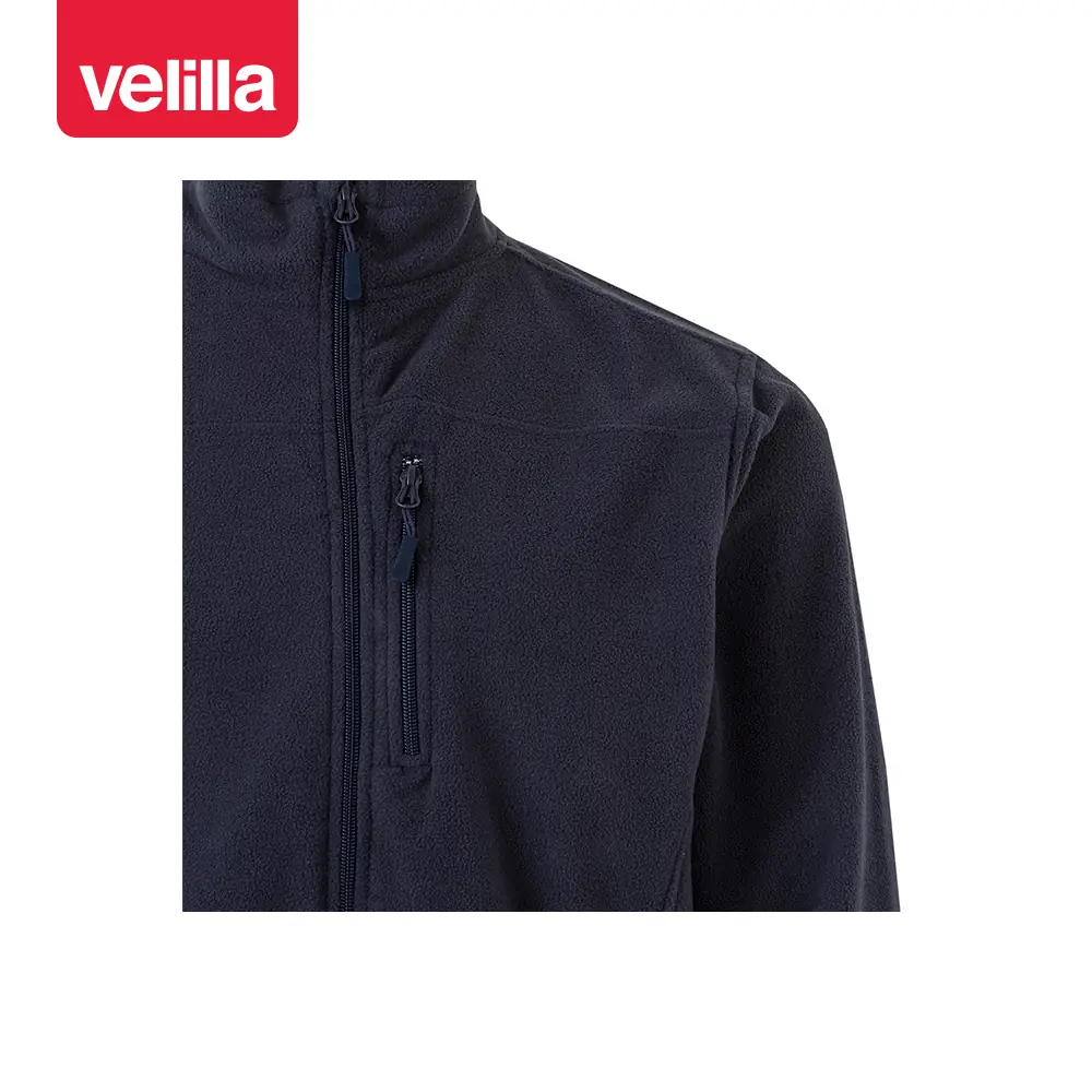 Chaqueta polar Velilla 201502 22 Chaqueta polar Velilla 201502 Azul navy, detalle de cuello y bolsillo del pecho
