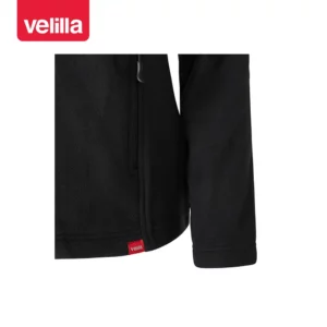 Chaqueta polar mujer Velilla 201502W Negro, detalle de bolsillo y bajo