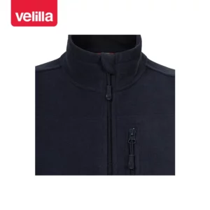 Chaqueta polar mujer Velilla 201502W Azul navy, detalle de cuello y cremallera