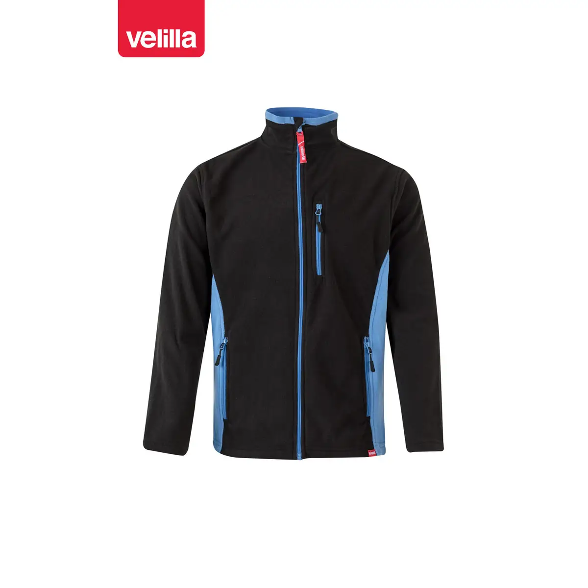 Chaqueta polar bicolor Velilla 201504 25 Chaqueta polar bicolor Velilla 201504 Negro/Celeste, vista frontal