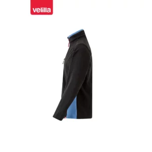 Chaqueta polar bicolor Velilla 201504 Negro/Celeste, vista lateral