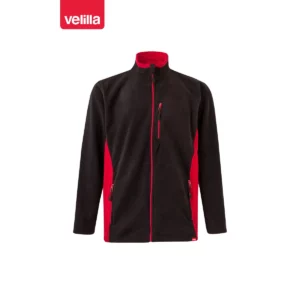Chaqueta polar bicolor Velilla 201504 Negro/Rojo, vista frontal