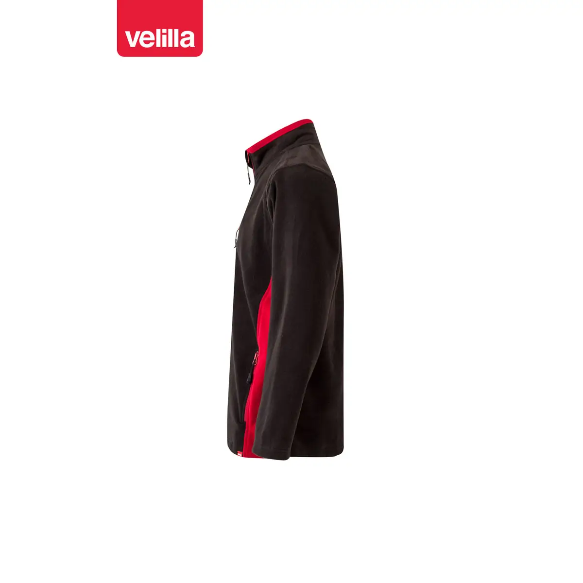 Chaqueta polar bicolor Velilla 201504 2 Chaqueta polar bicolor Velilla 201504 Negro/Rojo, vista lateral