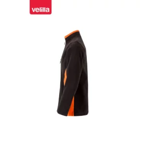 Chaqueta polar bicolor Velilla 201504 Negro/Naranja, vista lateral