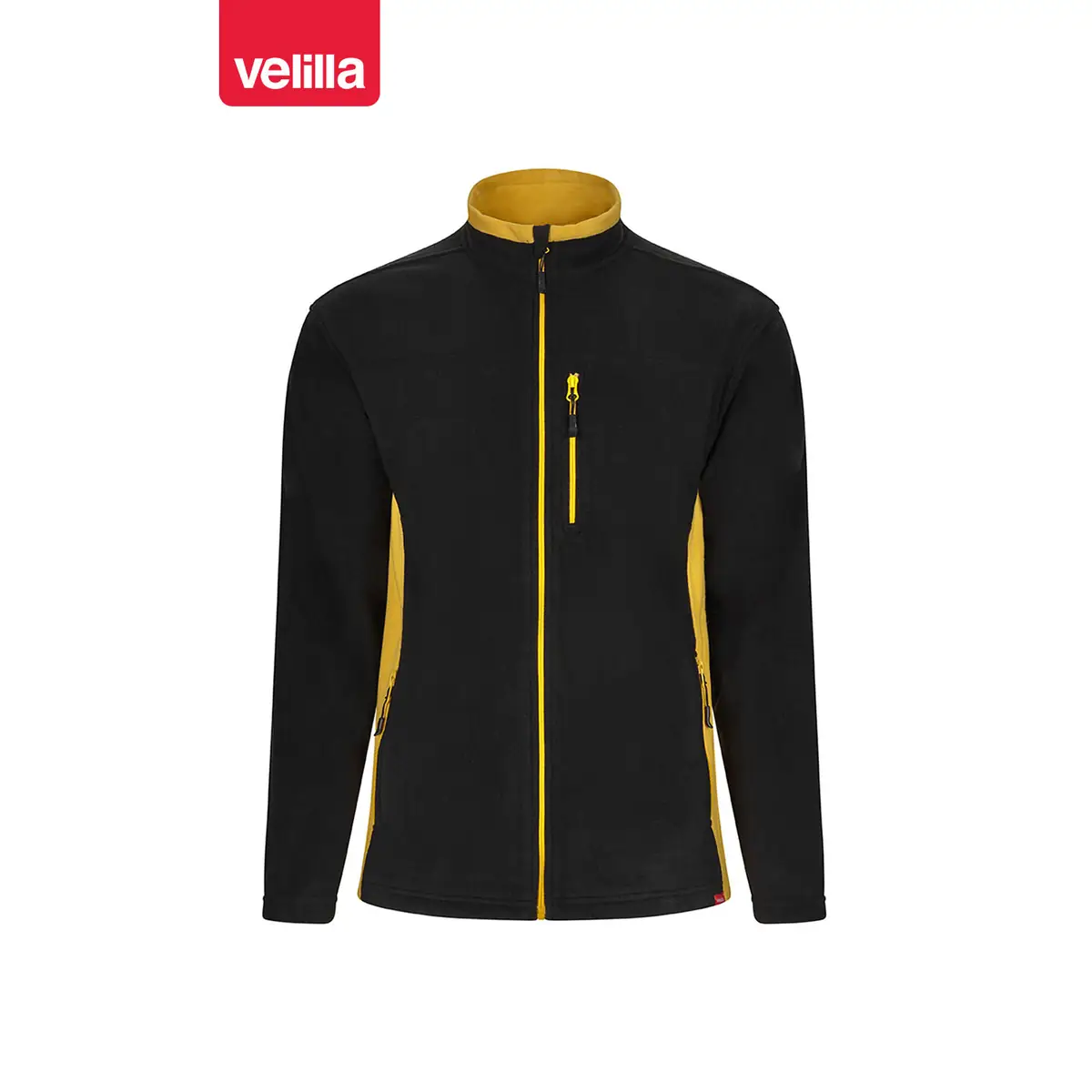 Chaqueta polar bicolor Velilla 201504 19 Chaqueta polar bicolor Velilla 201504 Negro/Amarillo, vista frontal