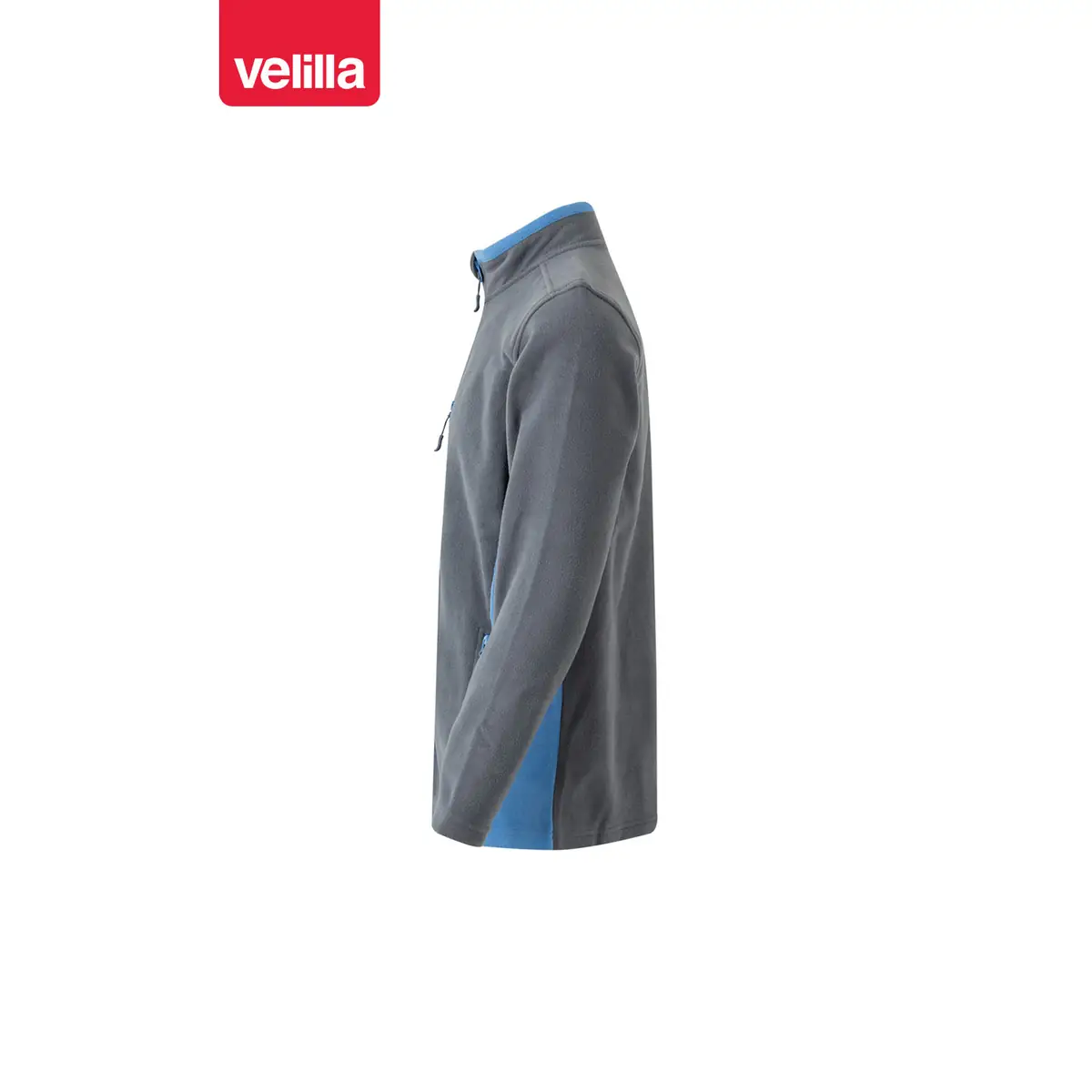 Chaqueta polar bicolor Velilla 201504 41 Chaqueta polar bicolor Velilla 201504 Gris/Celeste, vista lateral