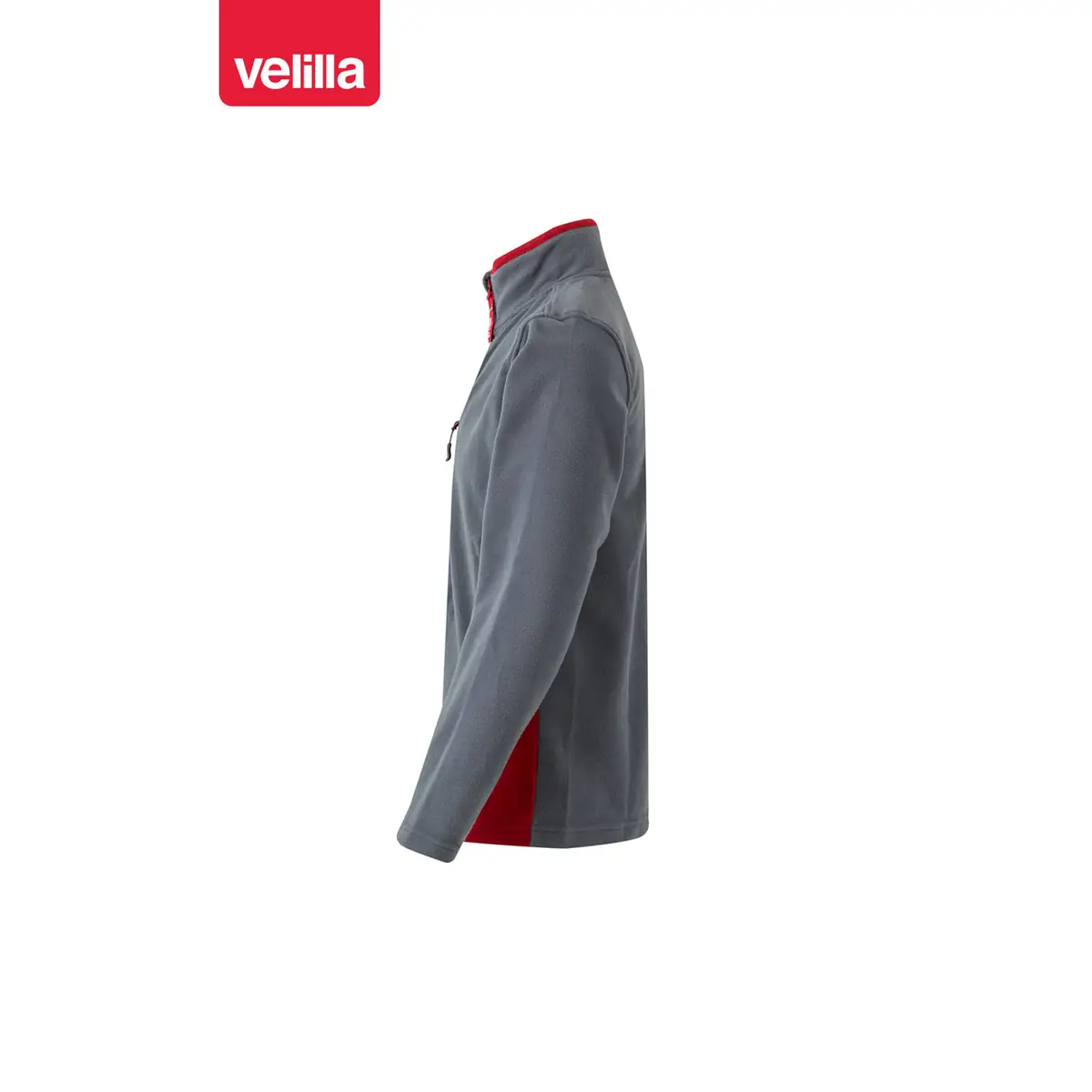 Chaqueta polar bicolor Velilla 201504 29 Chaqueta polar bicolor Velilla 201504 Gris/Rojo, vista lateral