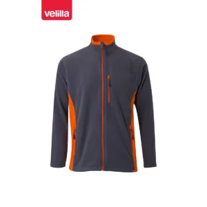Chaqueta polar bicolor Velilla 201504 Gris/Naranja, vista frontal