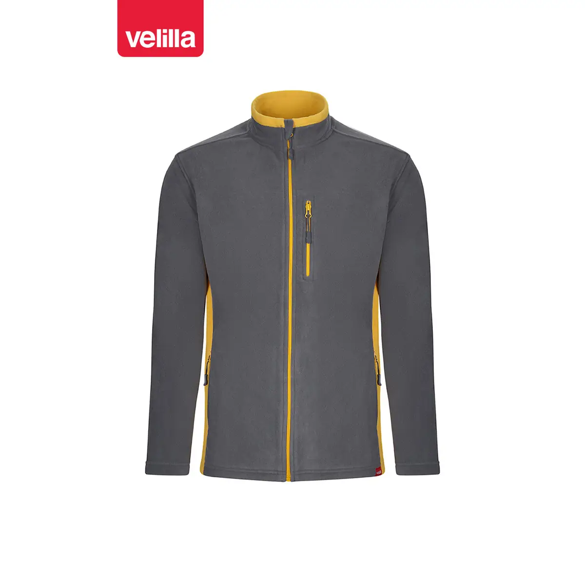 Chaqueta polar bicolor Velilla 201504 34 Chaqueta polar bicolor Velilla 201504 Gris/Amarillo, vista frontal