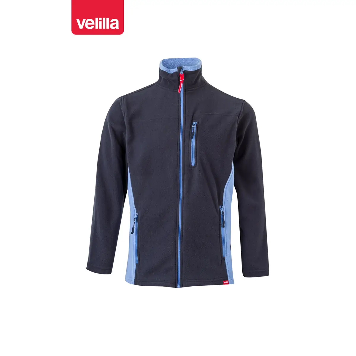 Chaqueta polar bicolor Velilla 201504 55 Chaqueta polar bicolor Velilla 201504 Azul navy/Celeste, vista frontal