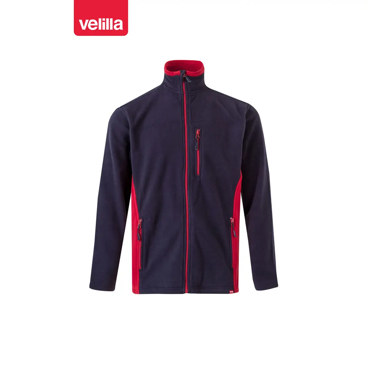Chaqueta polar bicolor Velilla 201504 43 Chaqueta polar bicolor Velilla 201504 Azul navy/Rojo, vista frontal