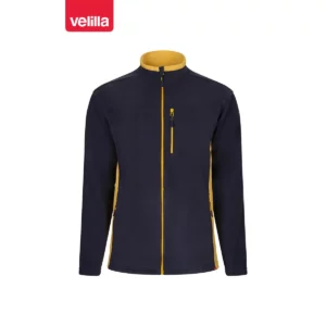 Chaqueta polar bicolor Velilla 201504 Azul navy/Amarillo, vista frontal