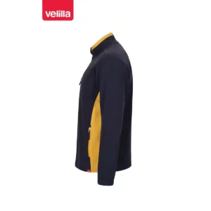 Chaqueta polar bicolor Velilla 201504 Azul navy/Amarillo, vista lateral