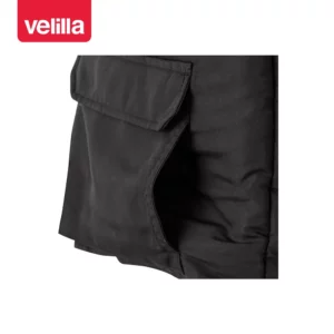 Chaleco acolchado multibolsillos Velilla 205901 Negro, detalle de bolsillo inferior