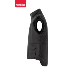 Chaleco acolchado multibolsillos Velilla 205901 Negro, vista lateral