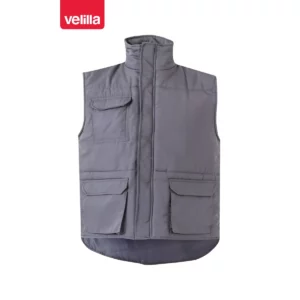Chaleco acolchado multibolsillos Velilla 205901 Gris, vista frontal