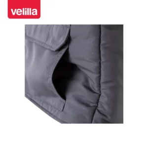 Chaleco acolchado multibolsillos Velilla 205901 Gris, detalle de bolsillo inferior