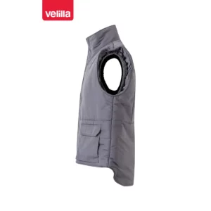 Chaleco acolchado multibolsillos Velilla 205901 Gris, vista lateral