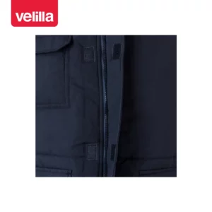 Chaleco acolchado multibolsillos Velilla 205901 Azul navy, detalle de cierre central