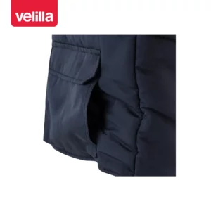 Chaleco acolchado multibolsillos Velilla 205901 Azul navy, detalle de bolsillo inferior
