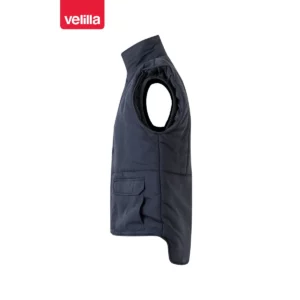 Chaleco acolchado multibolsillos Velilla 205901 Azul navy, vista lateral