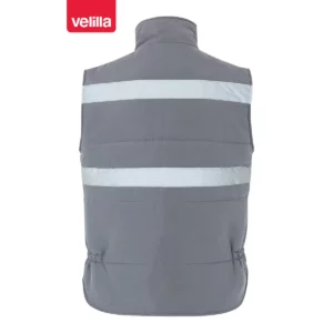 Chaleco acolchado con cintas Velilla 205904 Gris, vista trasera