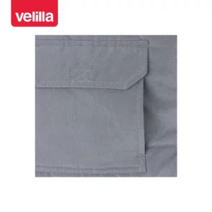 Chaleco acolchado con cintas Velilla 205904 Gris, detalle de bolsillo inferior