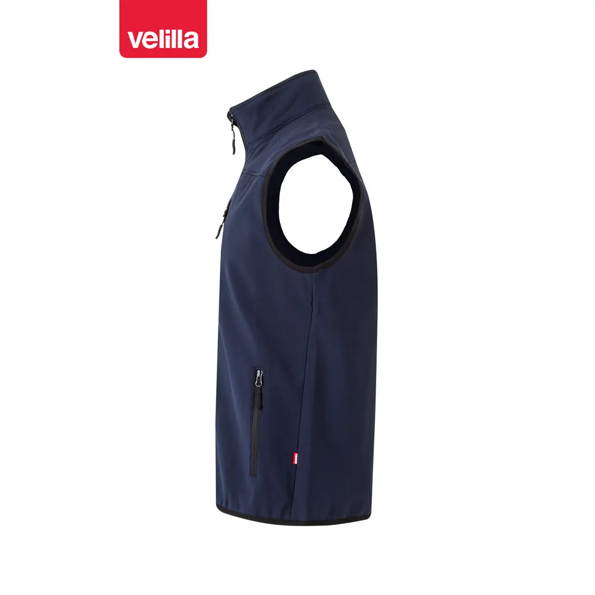 Chaleco soft shell Velilla 205905 11 Chaleco soft shell Velilla 205905 Azul navy, vista lateral