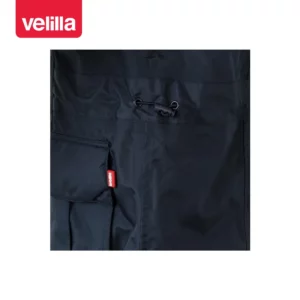 Parka acolchada multibolsillos Velilla 206002 Azul marino, detalle de ajuste de cintura y bolsillo