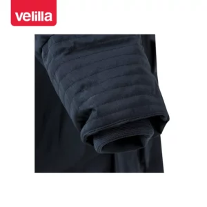 Parka acolchada multibolsillos Velilla 206002 Azul marino, detalle de puño