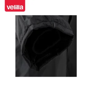 Parka acolchada impermeable Velilla 206003 Negro, detalle de puño interior