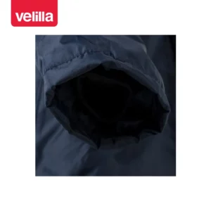Parka acolchada impermeable Velilla 206003 Azul navy, detalle de puño interior