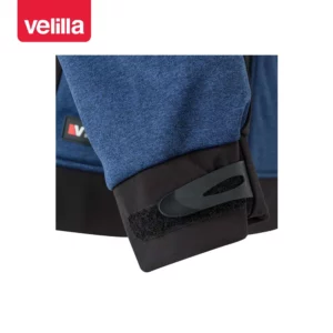Cazadora softshell con capucha Velilla 206007 Azul jaspeado/Negro, detalle de puño