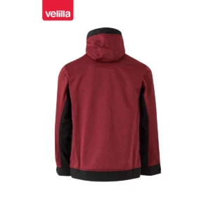 Cazadora softshell con capucha Velilla 206007 Granate jaspeado/Negro, vista trasera