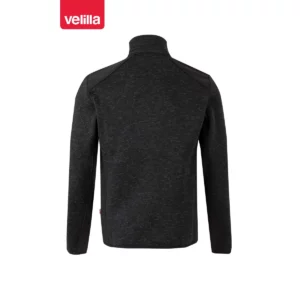 Chaqueta de punto afelpado Velilla 206008 Negro/Negro, vista trasera