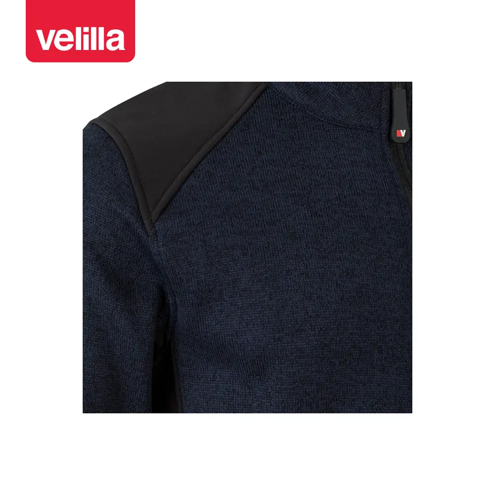 Chaqueta de punto afelpado Velilla 206008 19 Chaqueta de punto afelpado Velilla 206008 Azul navy/Negro, detalle de hombro