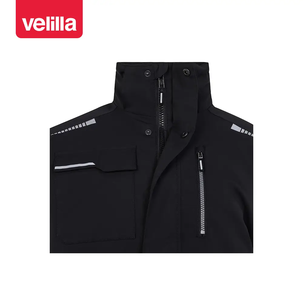 Chaqueta acolchada Velilla V.Dynamix 206035 15 Chaqueta acolchada Velilla V.Dynamix 206035 Negro, detalle de cuello y cierre central