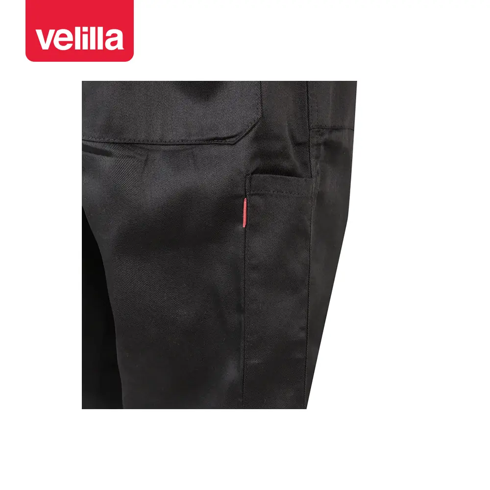 Mono de trabajo italiano Velilla 214 28 Mono de trabajo italiano Velilla 214 Negro, detalle de bolsillo trasero