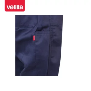 Mono de trabajo italiano Velilla 214 Azul marino, detalle de bolsillo trasero