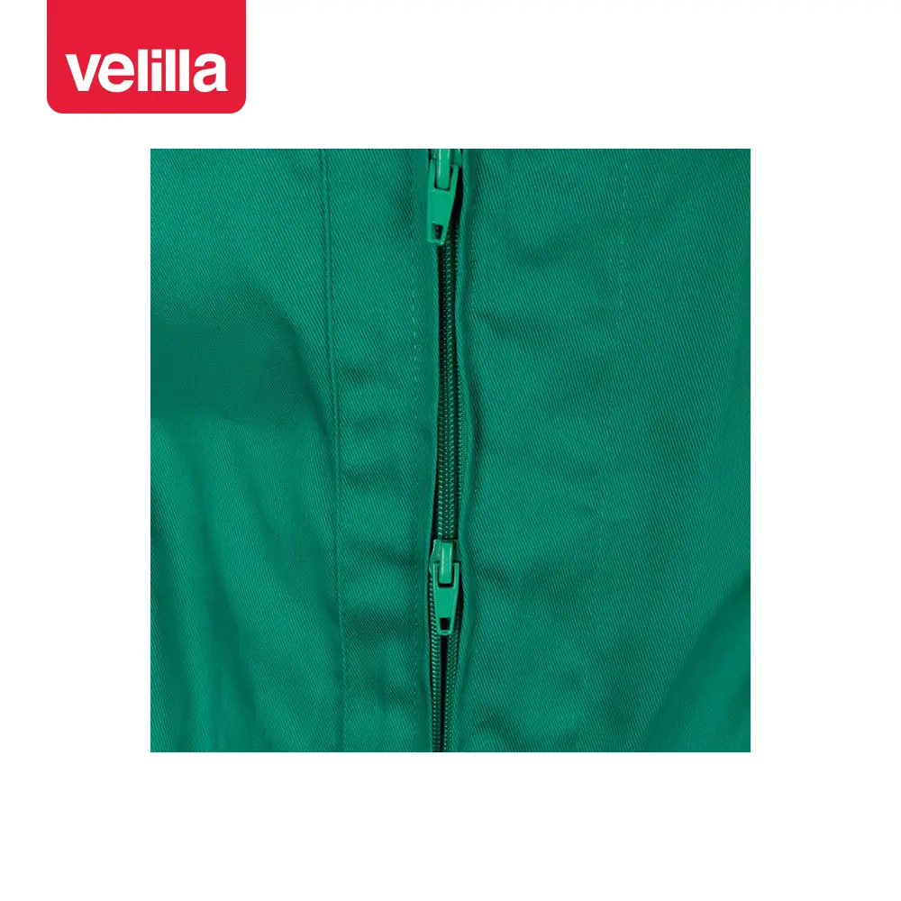 Mono de trabajo italiano Velilla 214 16 Mono de trabajo italiano Velilla 214 Verde, detalle de cremallera