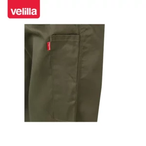 Mono de trabajo italiano Velilla 214 Verde caza, detalle de bolsillo trasero