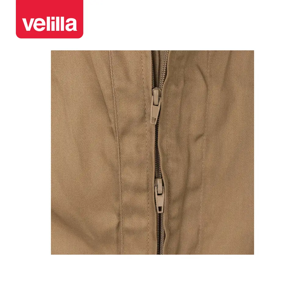 Mono de trabajo italiano Velilla 214 18 Mono de trabajo italiano Velilla 214 Beige, detalle de cremallera