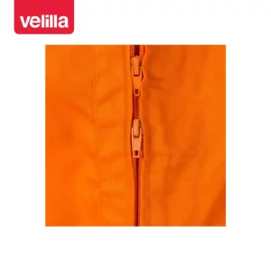 Mono de trabajo italiano Velilla 214 Naranja, detalle de cremallera